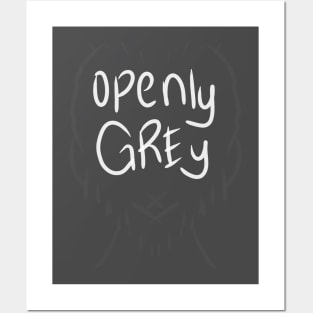 Openly Grey | Don't Care | Grey Hair Posters and Art